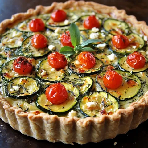 Savoureuse tarte aux courgettes