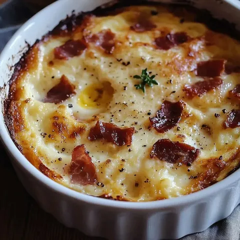 Chou-fleur doré et lardons grillés