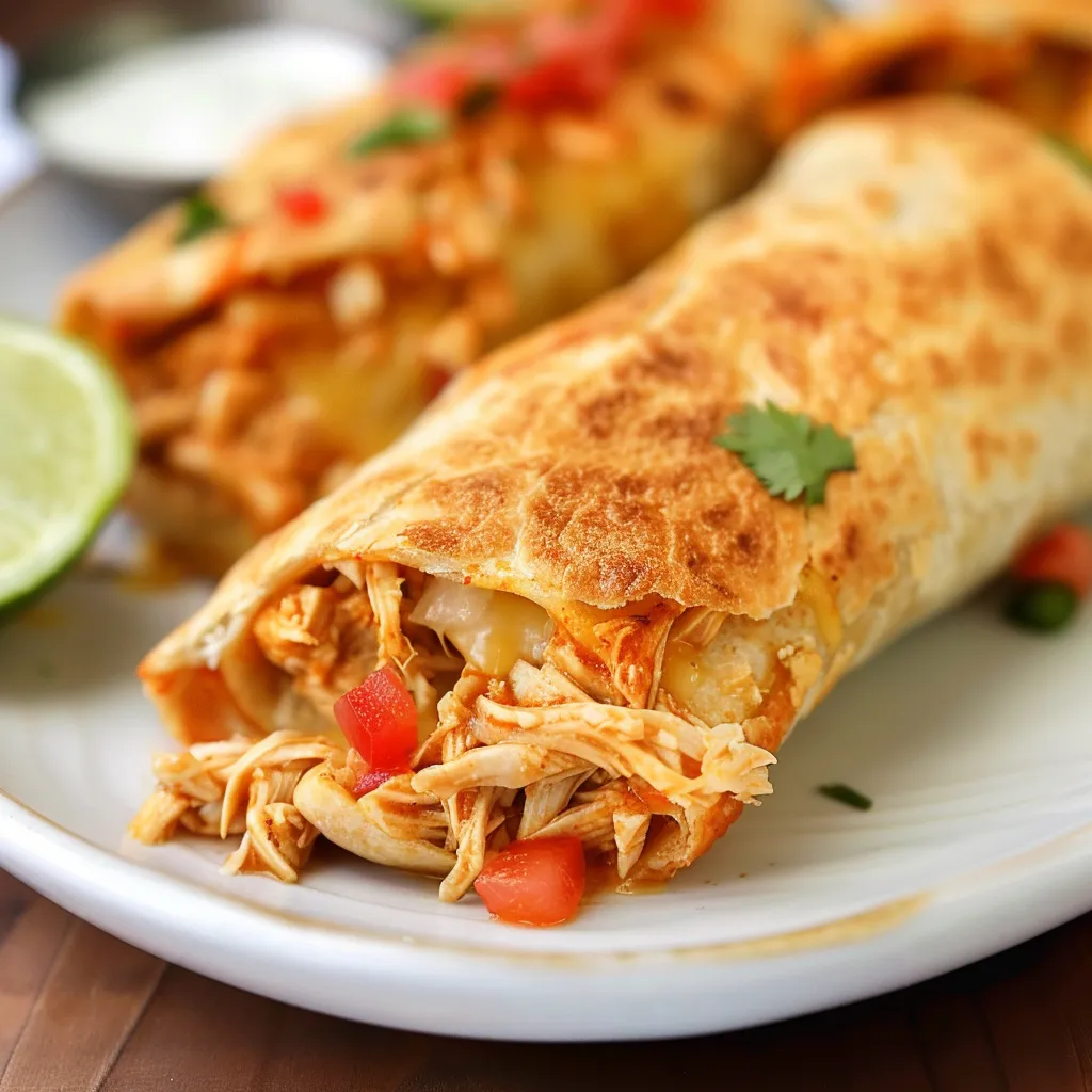 Chimichangas croustillants poulet