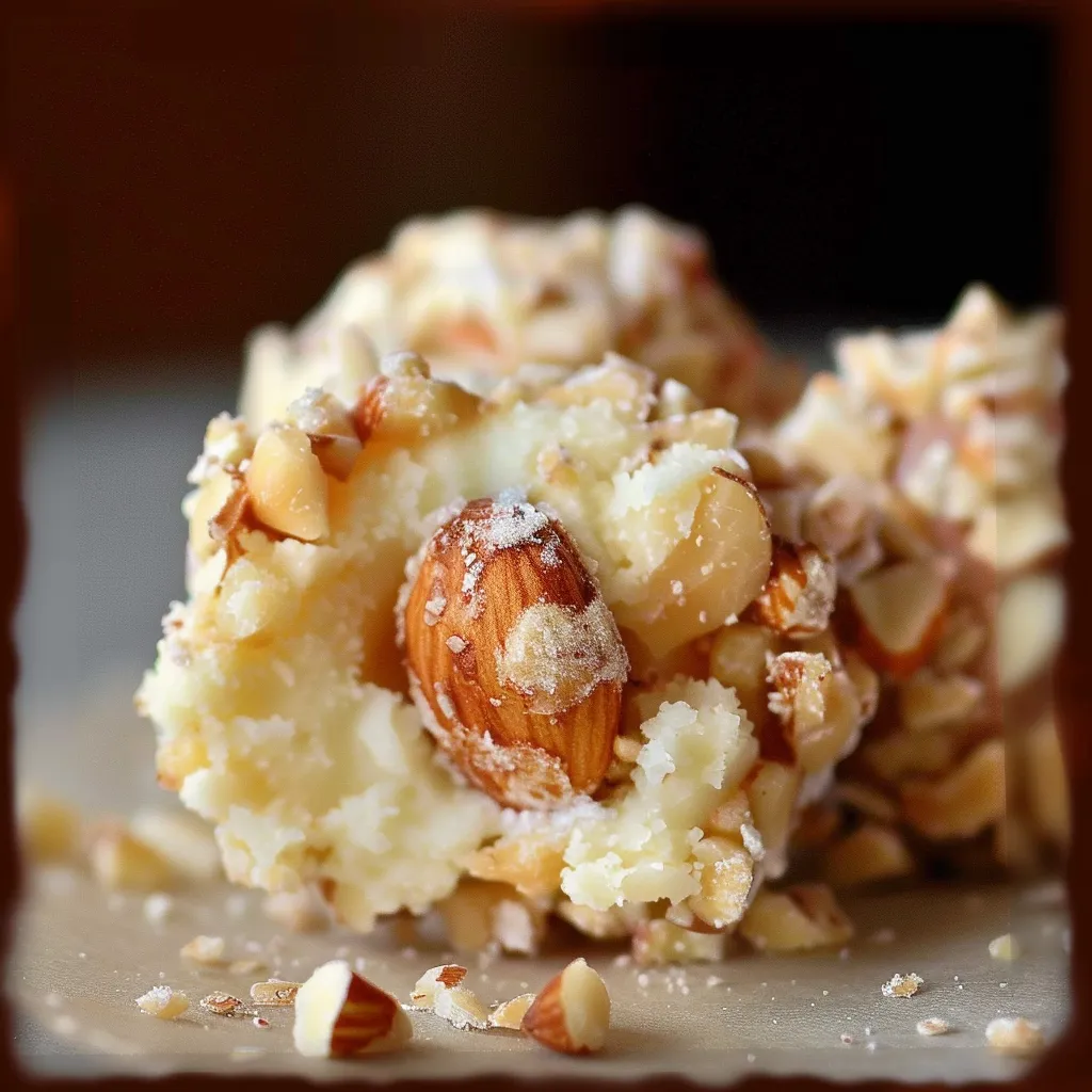 Bouchées croustillantes amande chocolat blanc