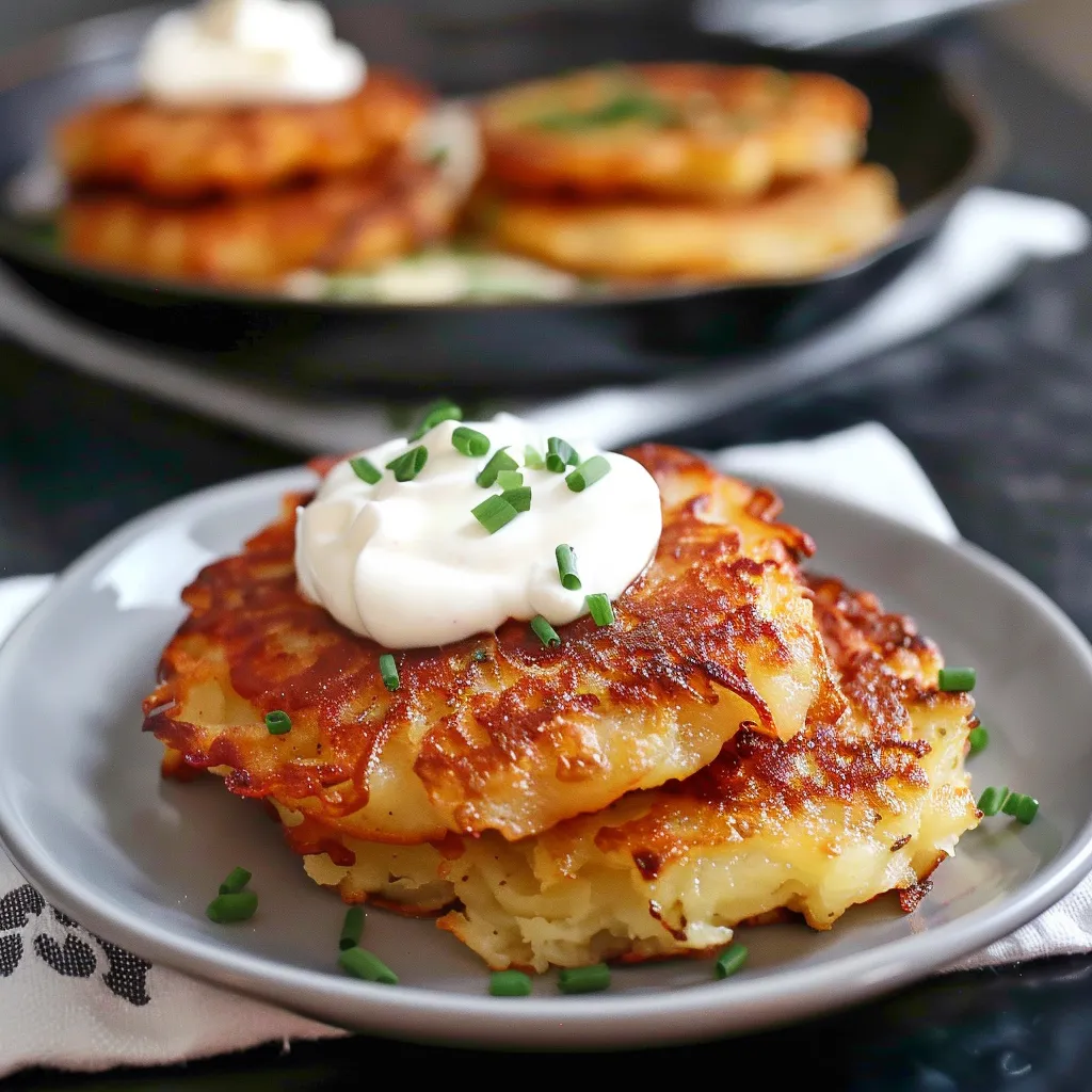 Kartoffelpuffer croustillants dorés