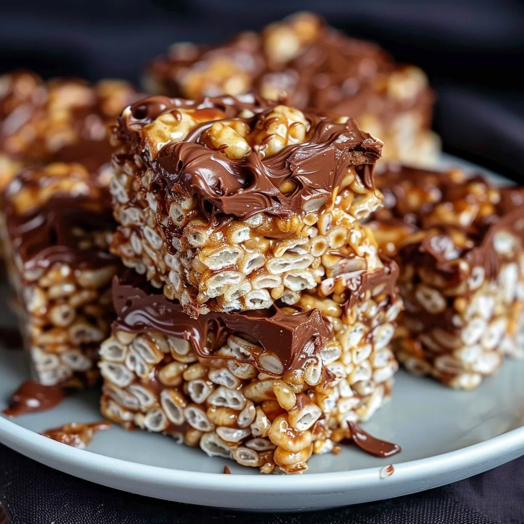 Carrés Nutella croustillants