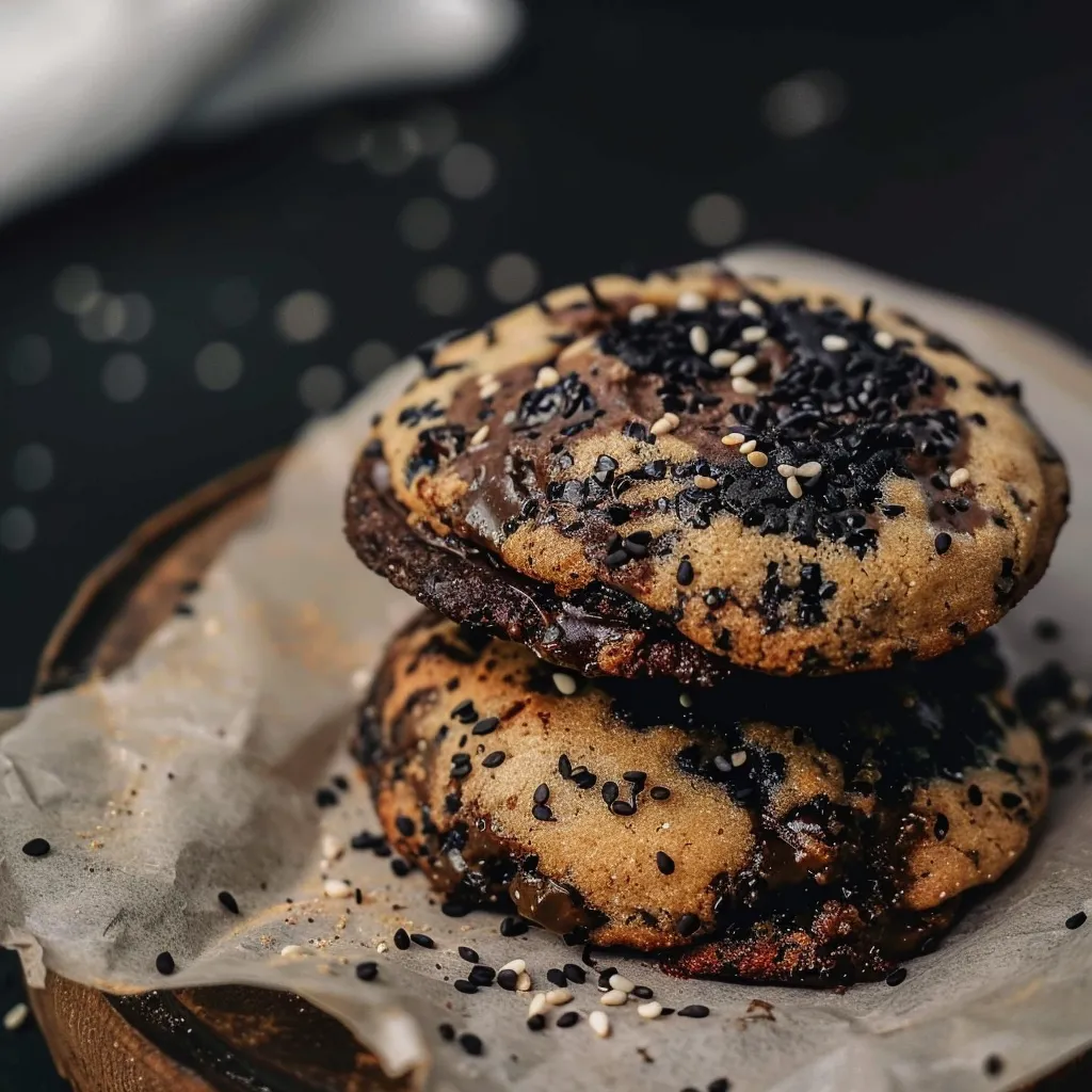 Biscuits ultra-gourmands caramel chocolat noir