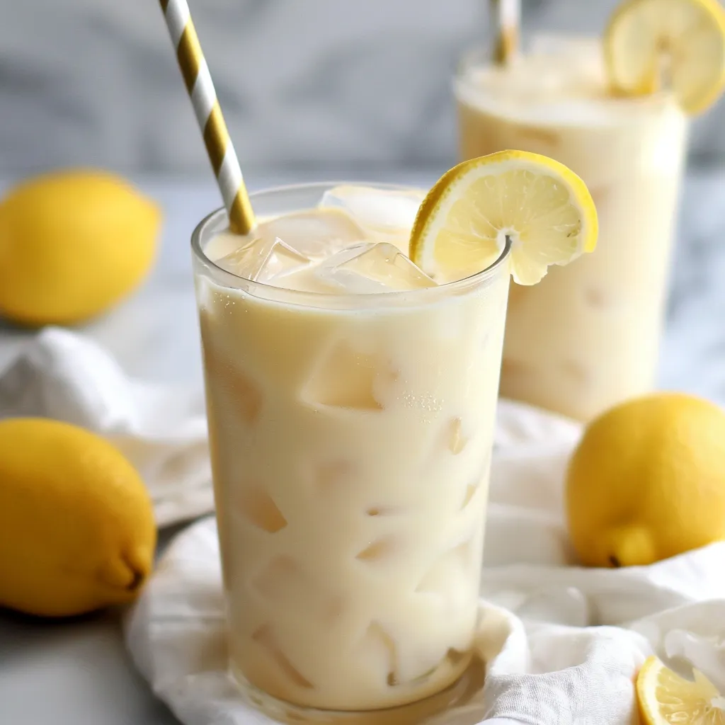 Boisson gourmande au citron