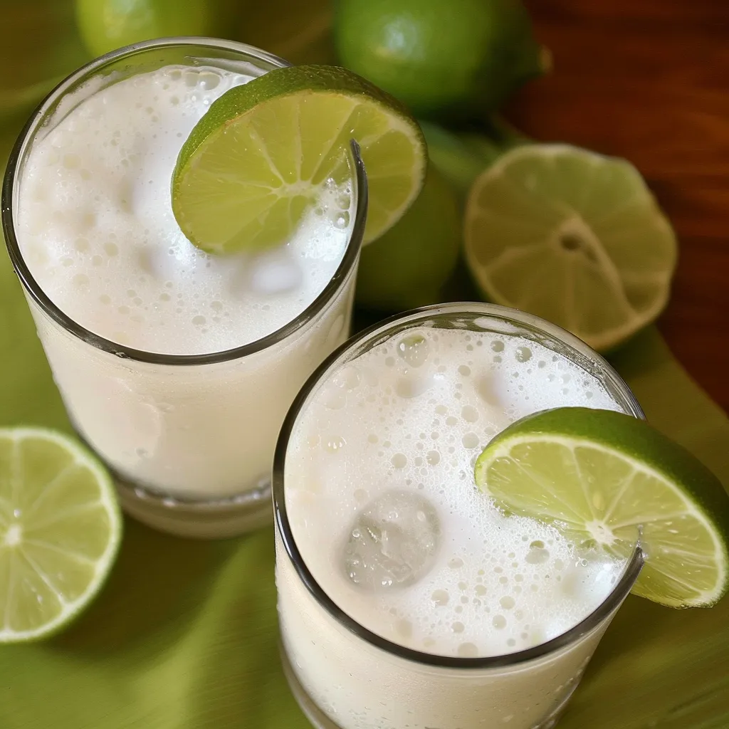 Délicieux Boisson Coco Citron