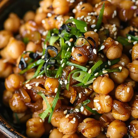 Pois chiches grillés au miso