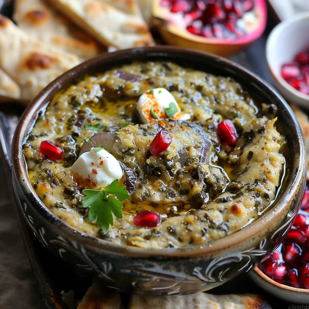 Aubergine crémeuse au kashke