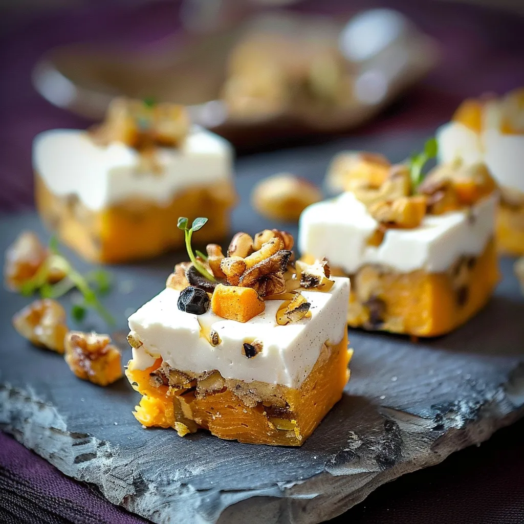 Carotte chèvre noix brownie