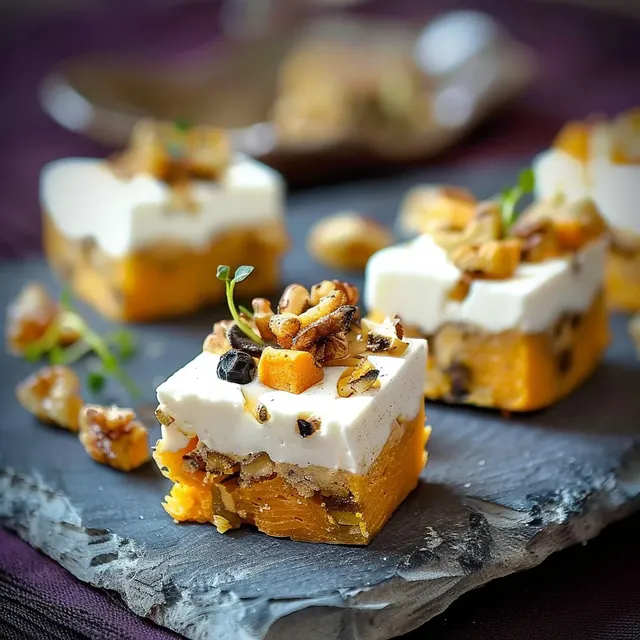 Carotte chèvre noix brownie