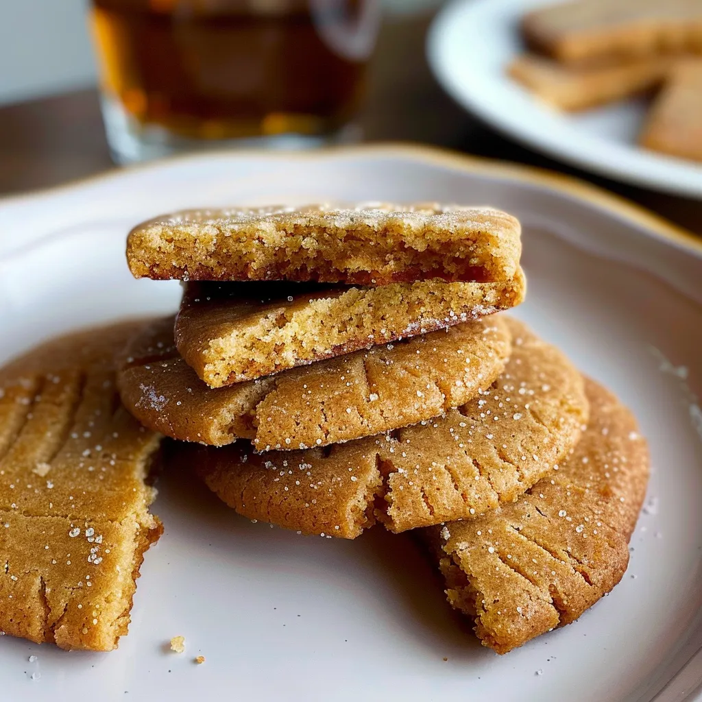 Biscuits caramel miel faits maison à déguster