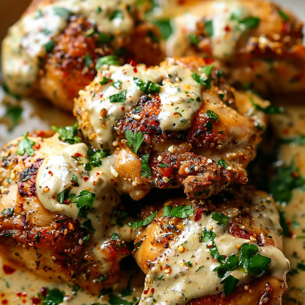Poulet au zaatar et tahini