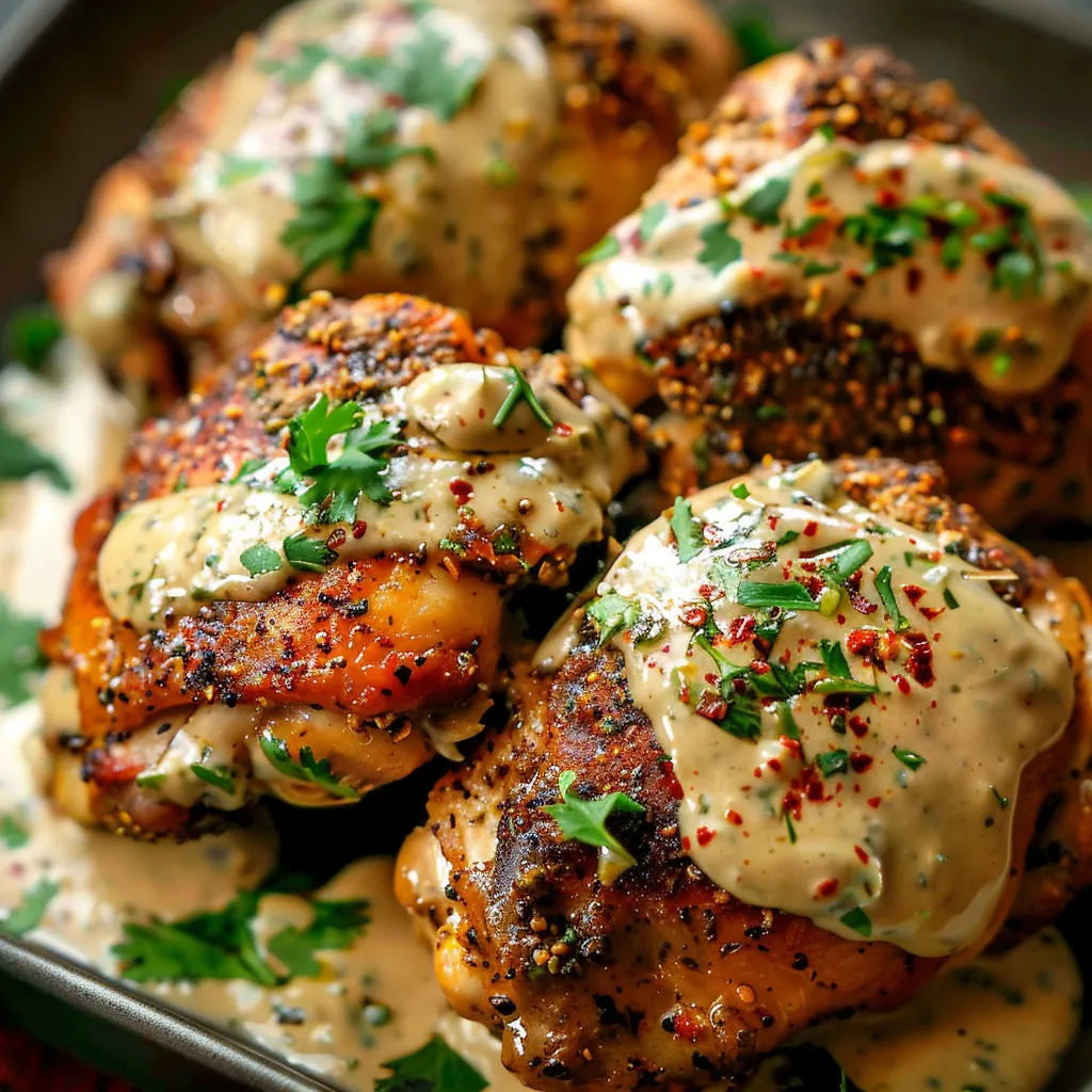 Poulet grillé, zaatar, tahini et ail