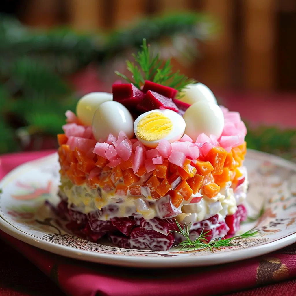 Salade élégante et festive
