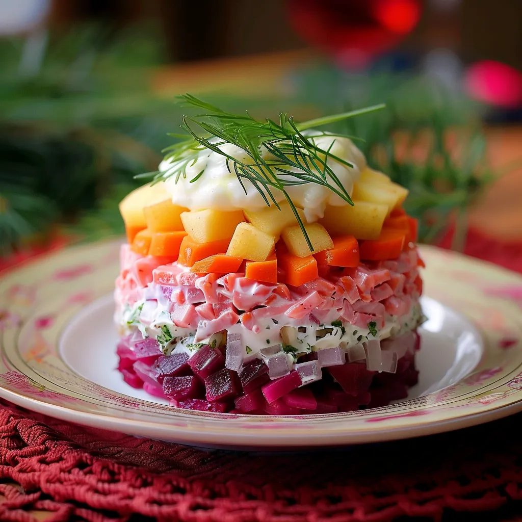 Salade festive toute en couleurs