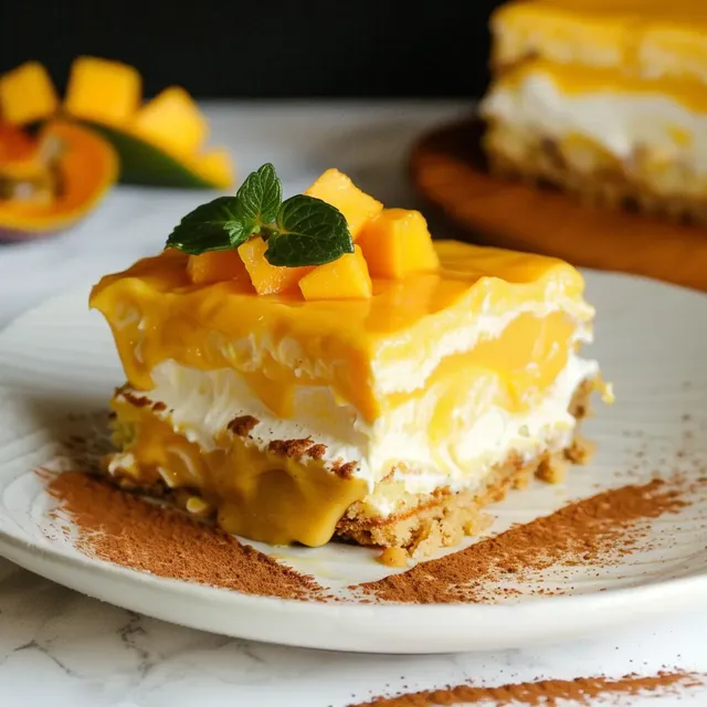 Délice mangue sans œufs