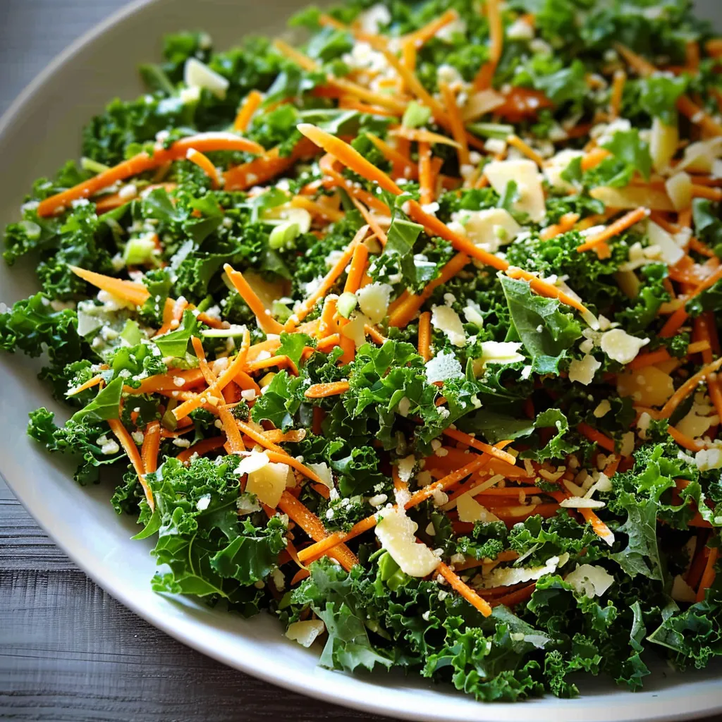 Bol coloré chou frisé carottes parmesan frais