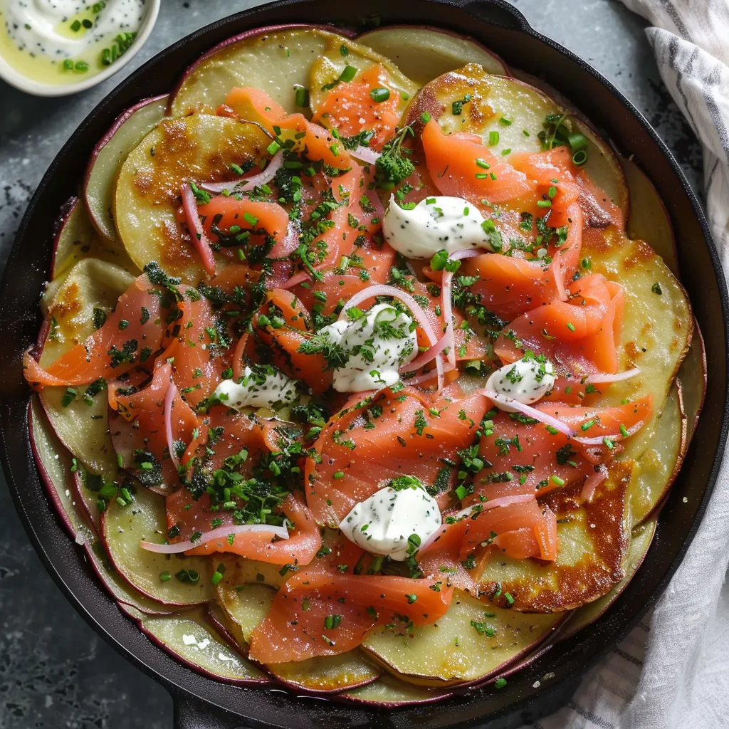 Croustillant pommes saumon