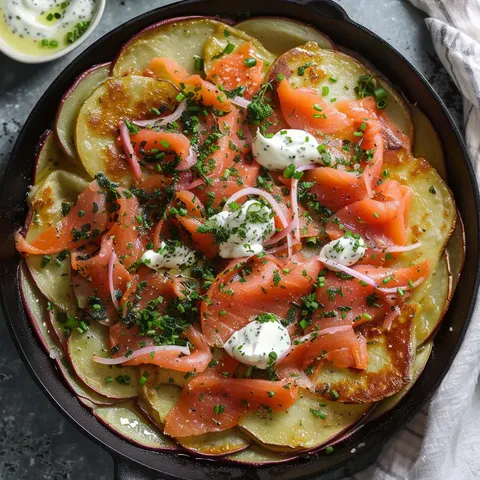 Croustillant pommes saumon