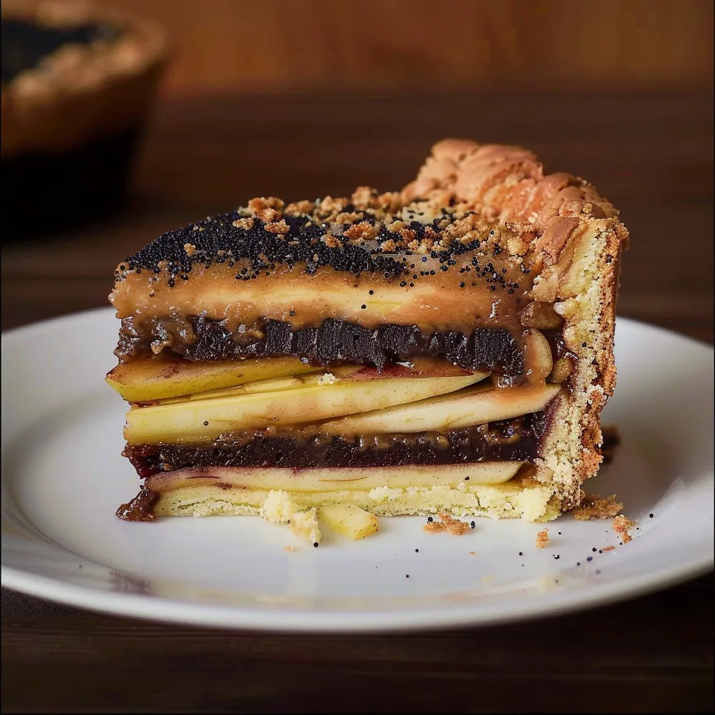 Gâteau pommes et pavot
