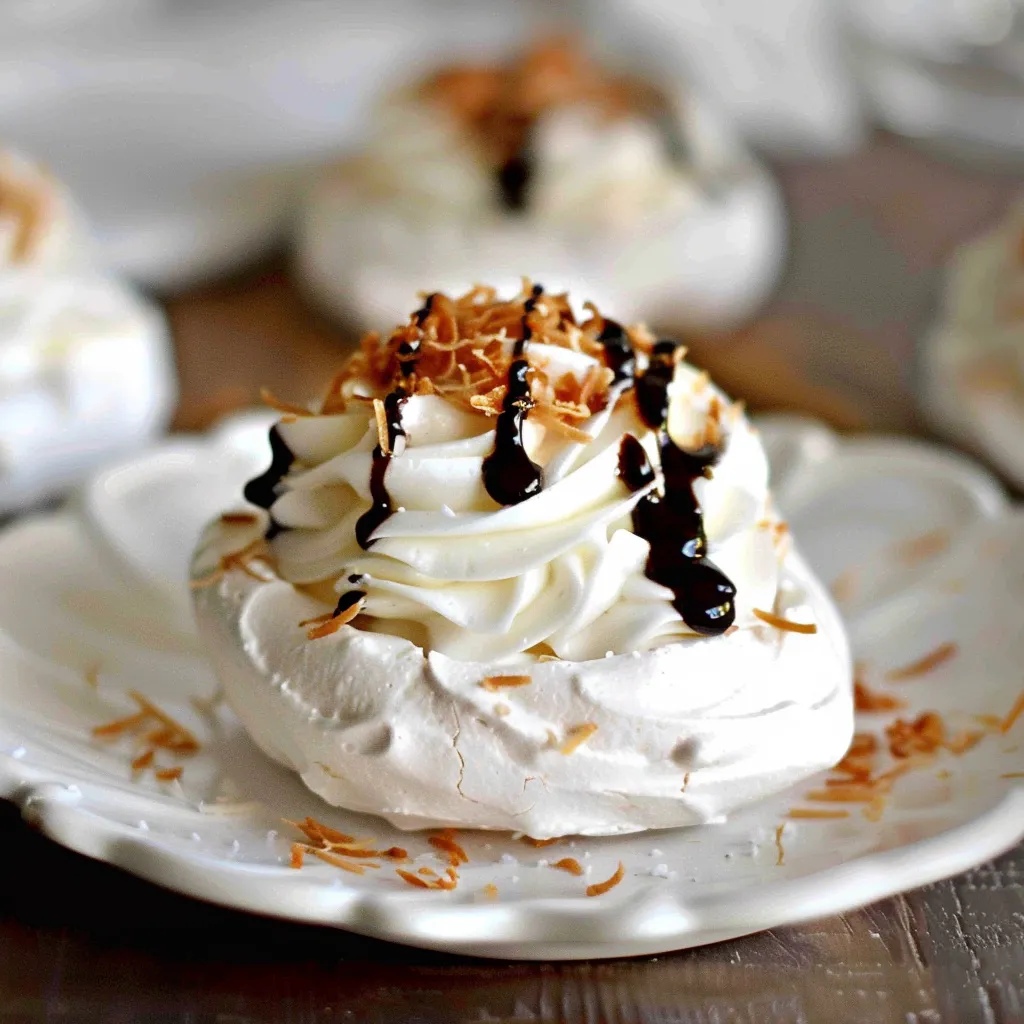 Mini pavlova avec coco, super chic