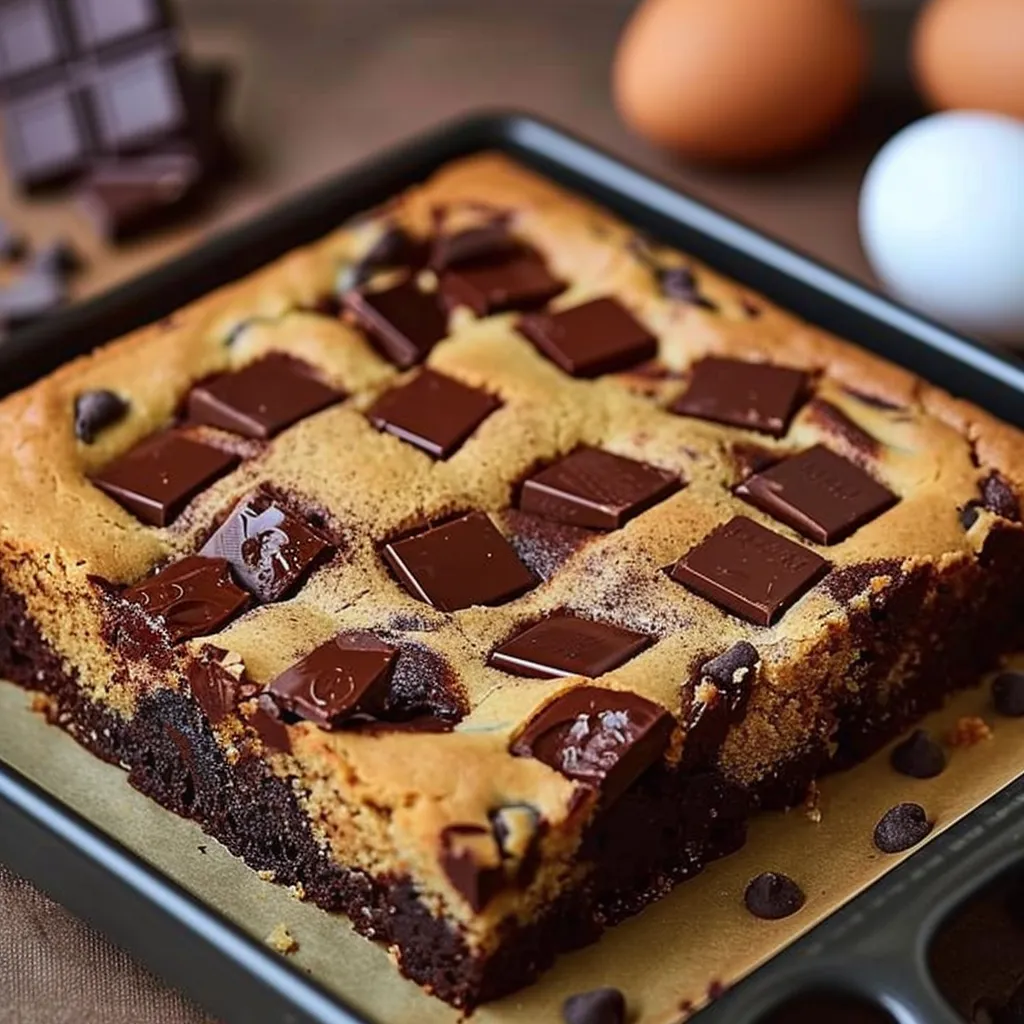 Brookie sans beurre moelleux