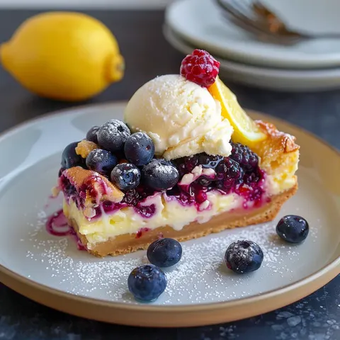 Douces saveurs citron et myrtille