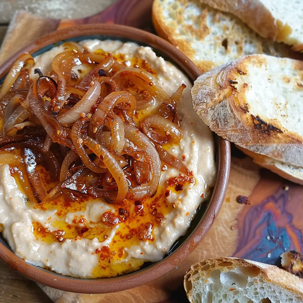 Réalisez un véritable Fasole Batuta avec des haricots blancs et des oignons dorés
