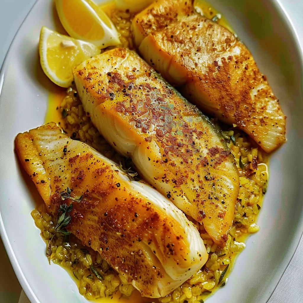 Poisson safrané léger
