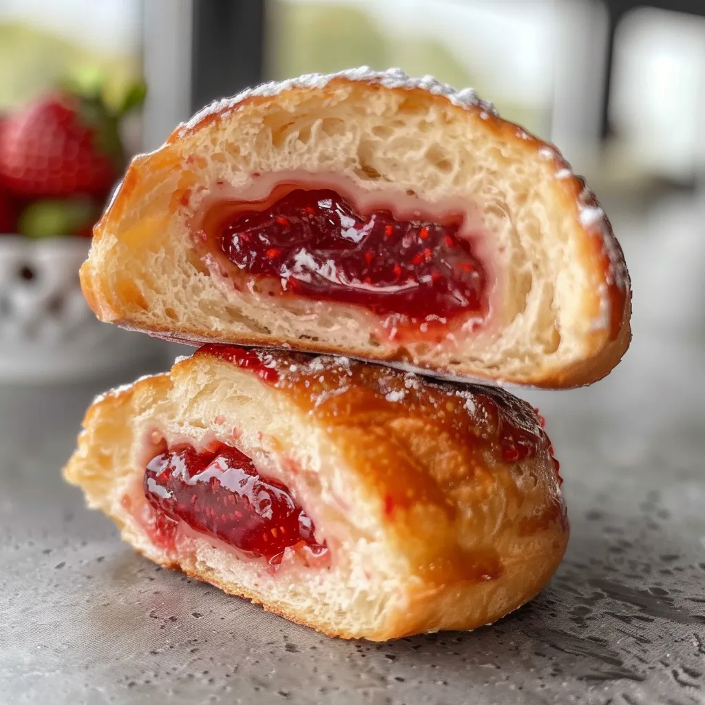 Gourmands beignets à la fraise