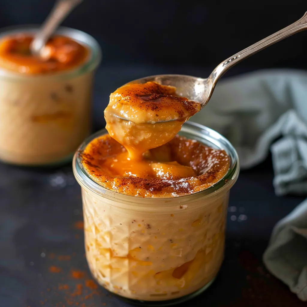 Crème fondante au thé thaï