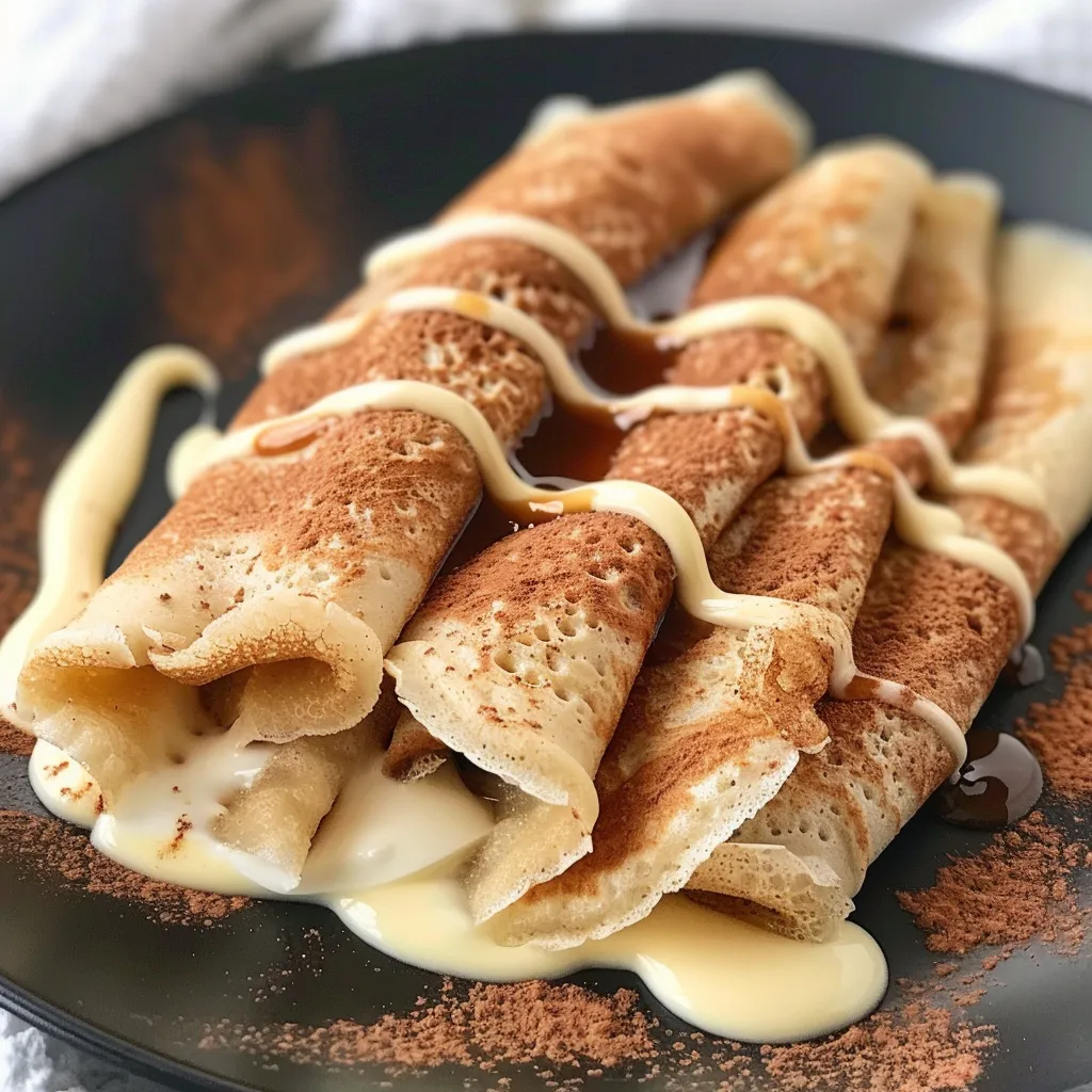 Crêpes moelleuses et parfumées à la cannelle