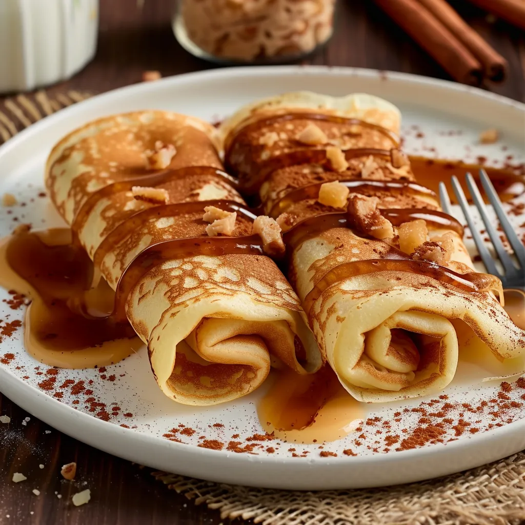 Petites crêpes moelleuses goût cannelle ultra protéinées