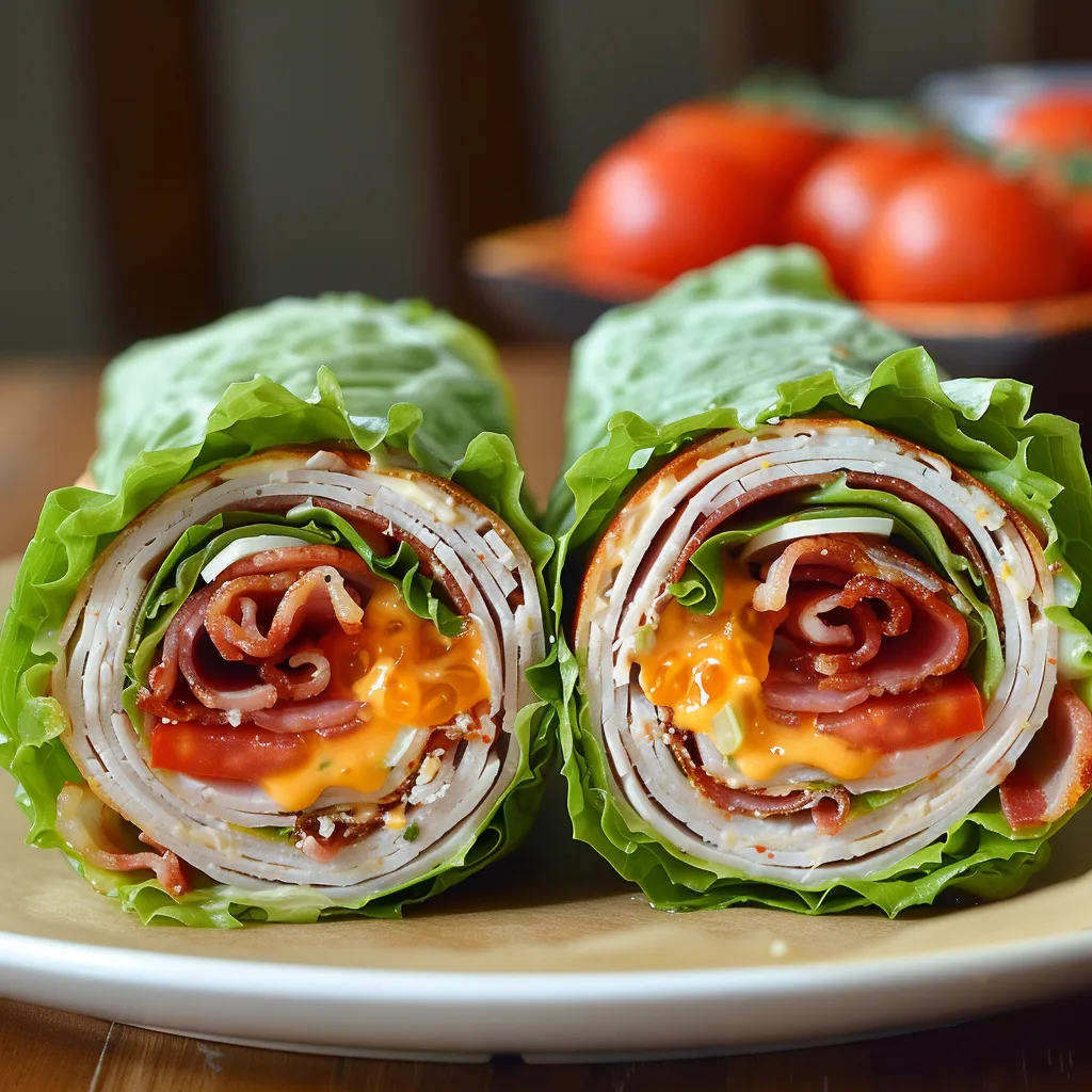 Wraps légers dinde bacon croustillants