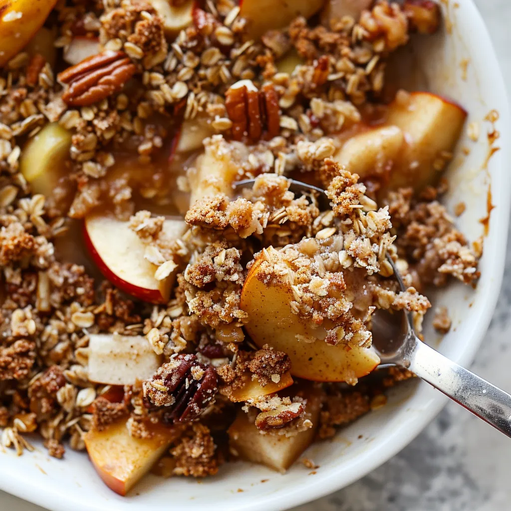 Gourmand crumble aux pommes