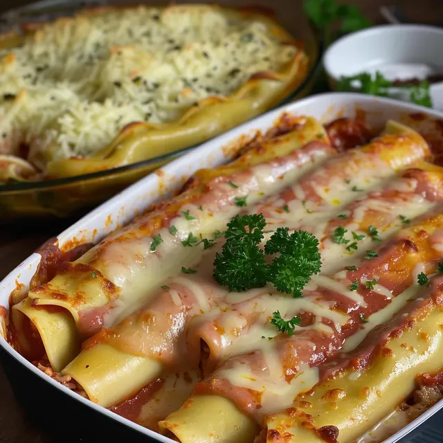 Boeuf et mozzarella gratinés