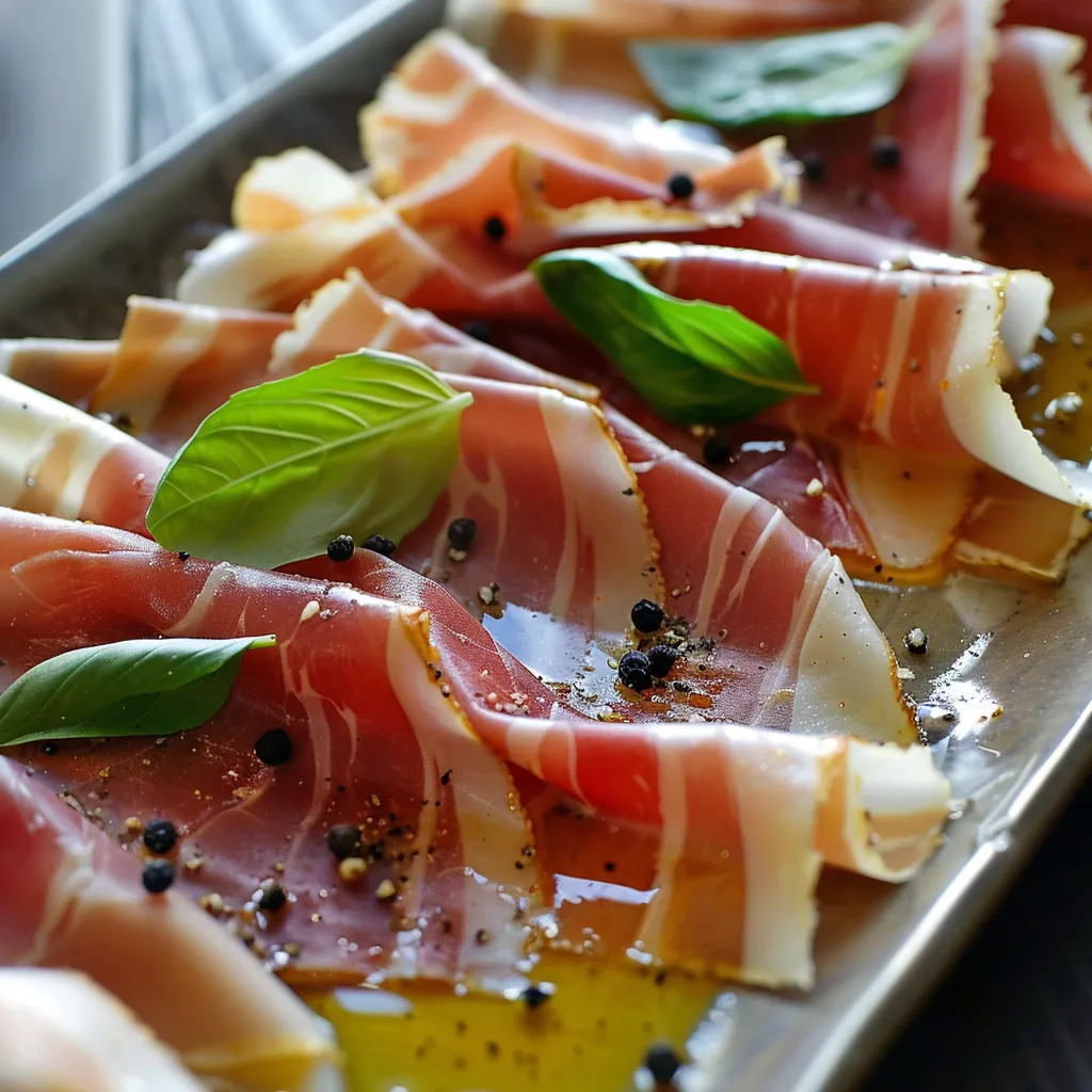 Déguste du fenouil, jambon de Parme et féta