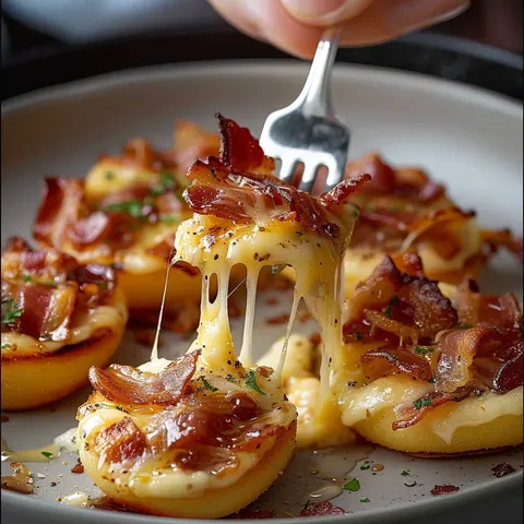 Délicieux feuilletés aux lardons et comté