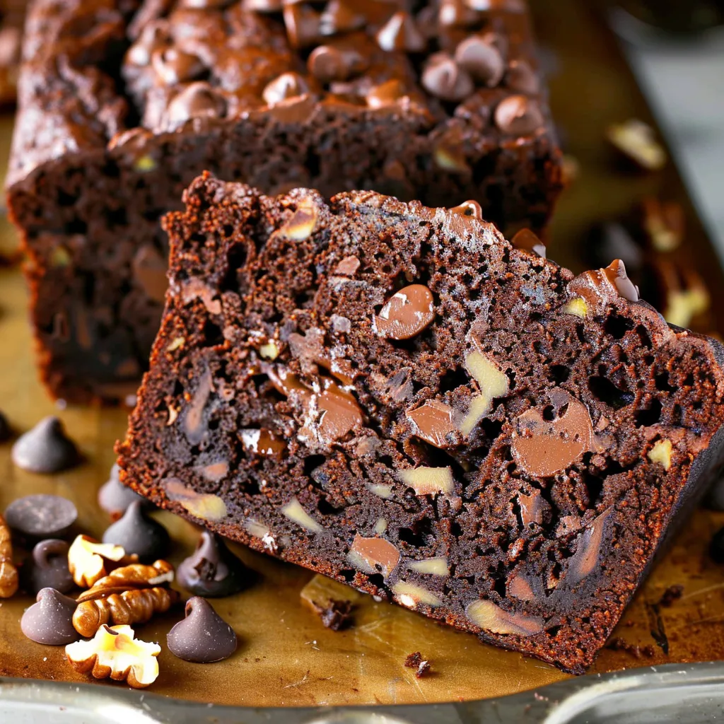 Gâteau extra moelleux banane chocolat avec noix