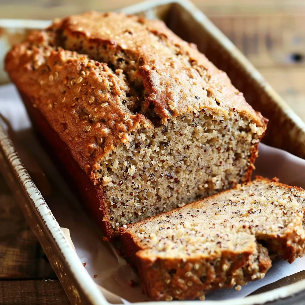 Bananes et quinoa en pain