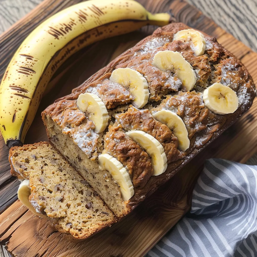Tranche de pain pomme-banane très fondante et gourmande