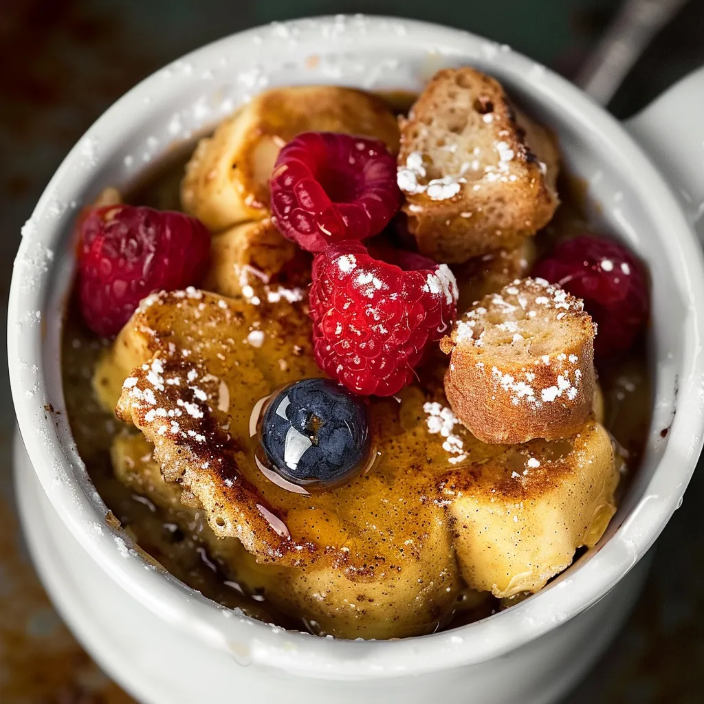 Pain perdu express trop bon en tasse