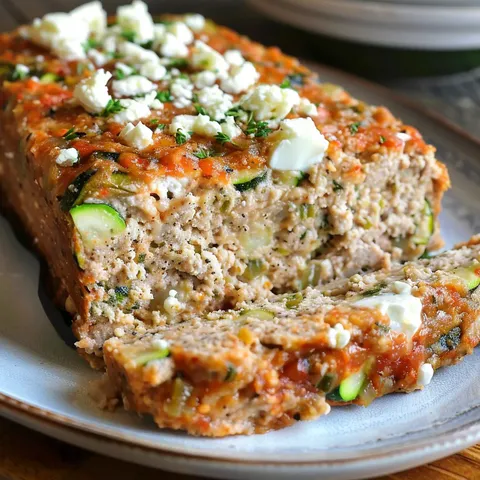 Pain doré avec dinde et courgette