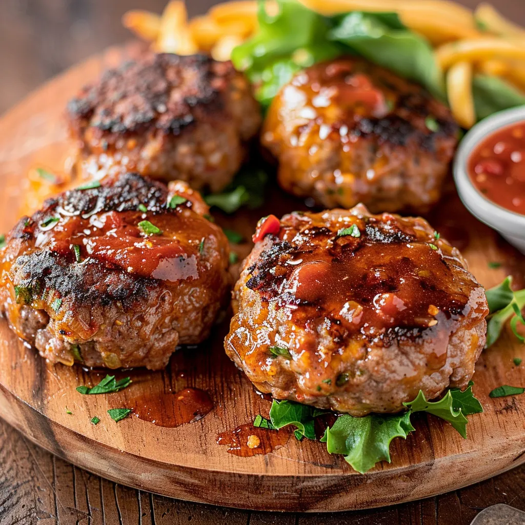Délicieuses boulettes de hamburger