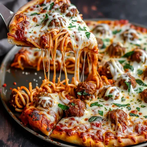 Savoureuse Pizza-Ghetti maison
