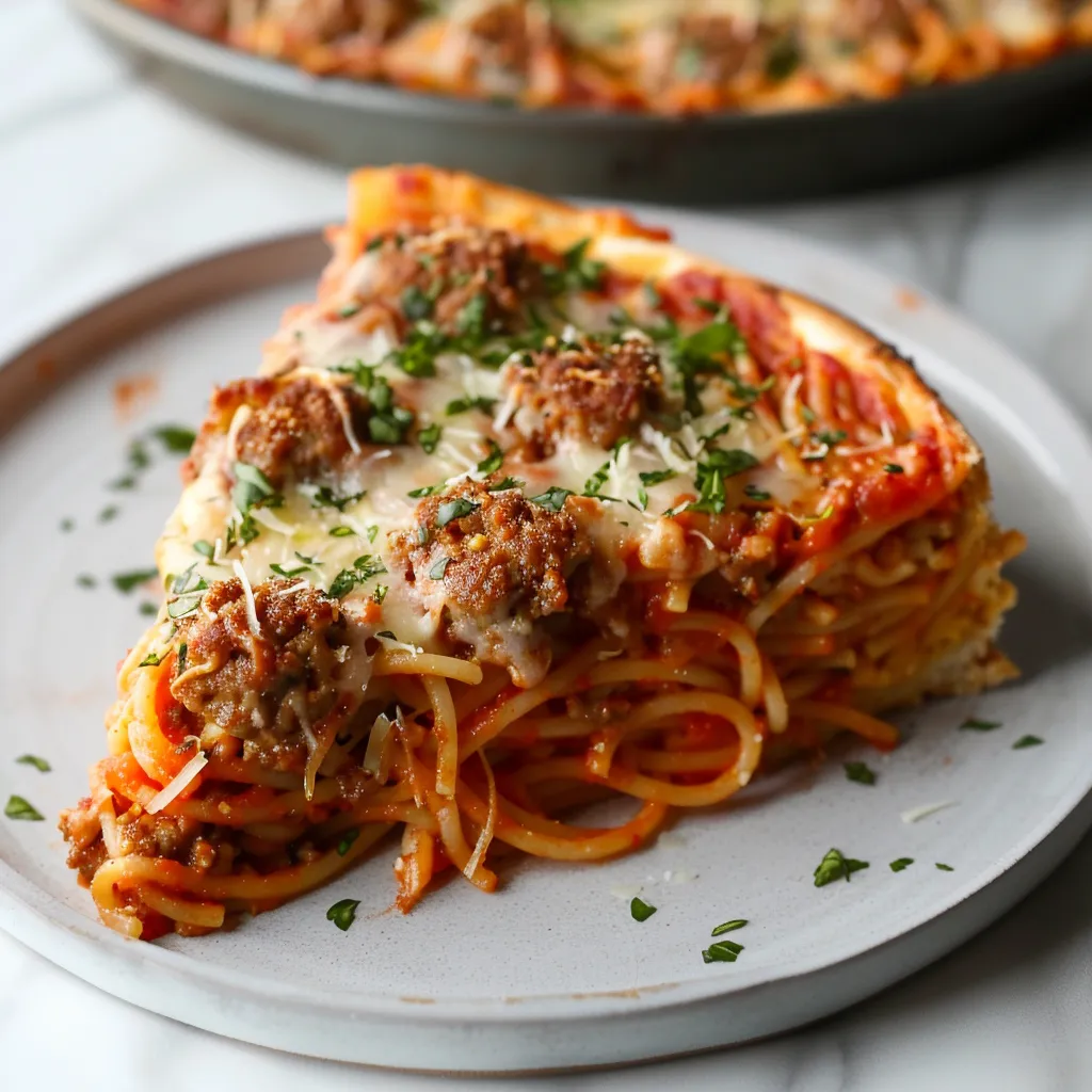 Pizza-ghetti boulettes fromage maison