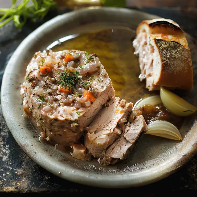 Terrine maison au porc et herbes