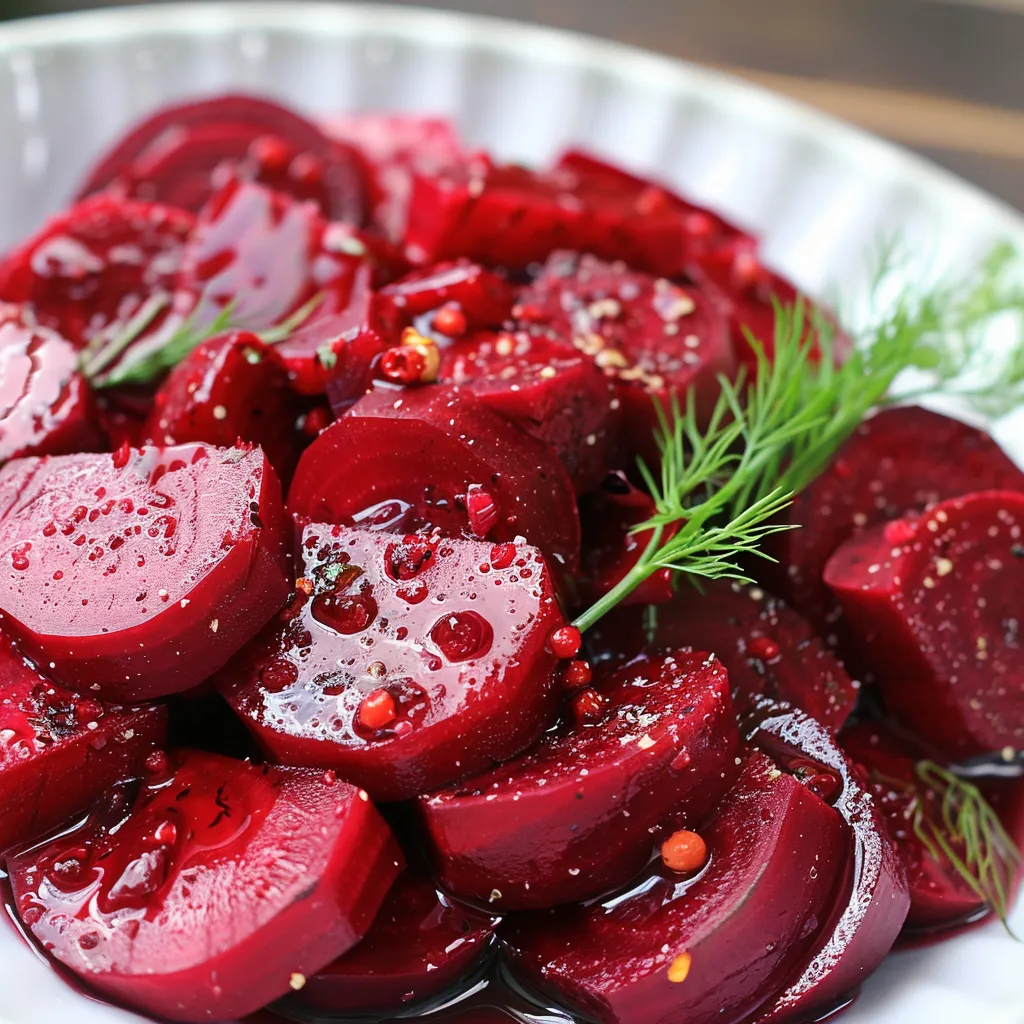 Betteraves marinées au vinaigre