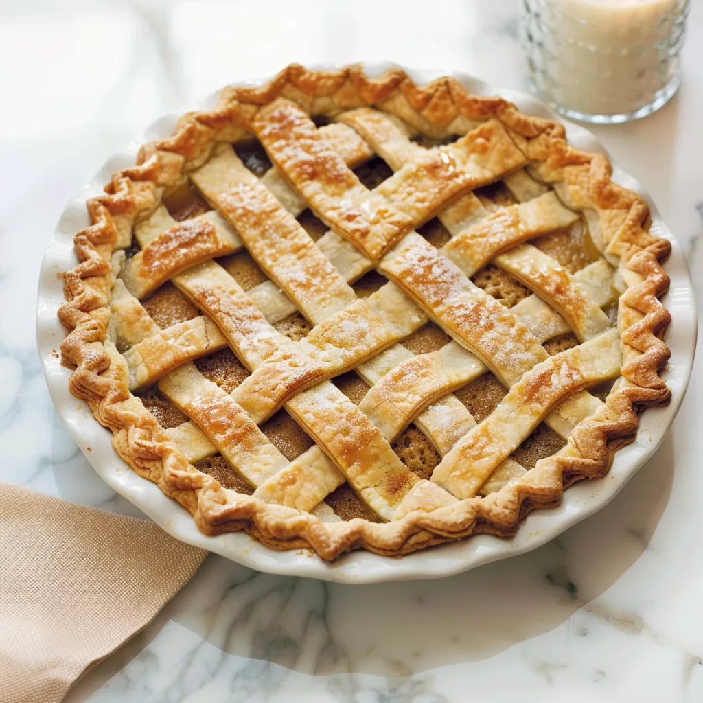 Tarte sucrée à l'érable dorée