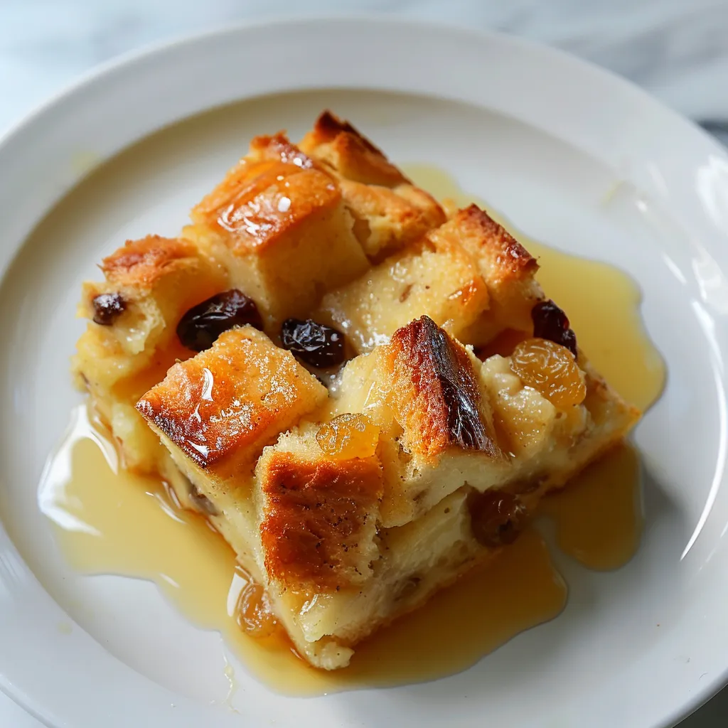 Délicieux pudding au pain moelleux facile