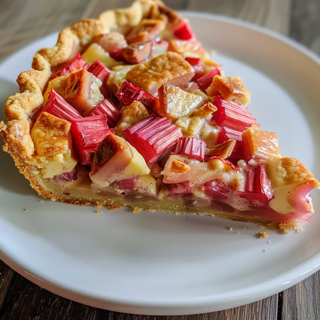 Tarte à la rhubarbe toute simple et gourmande